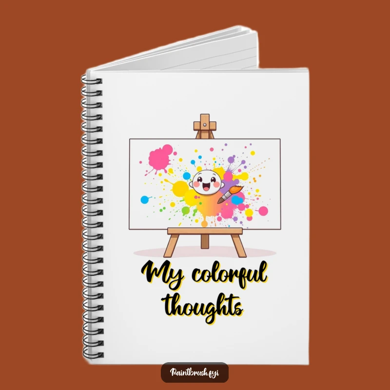 Funny Paintbrush Notebook: Creative Ideas & Cheerful Notes, Perfect Art Journal Gift!