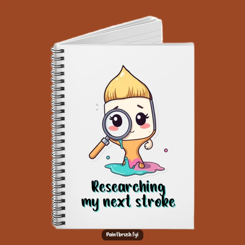 Funny Paintbrush Notebook: Curious Journal for Artistic Ideas