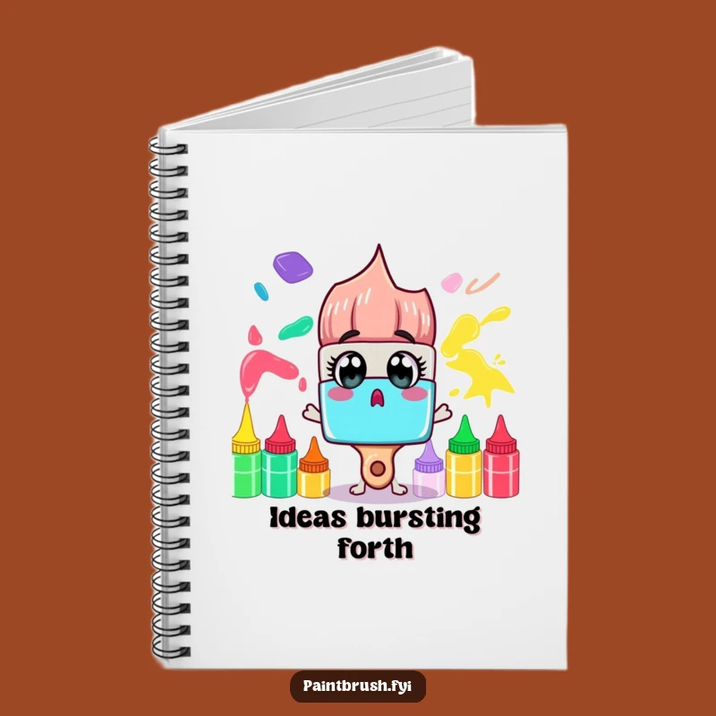 Funny Paintbrush Notebook: Rainbow Ideas & Surprises, Perfect Art Journal Gift!