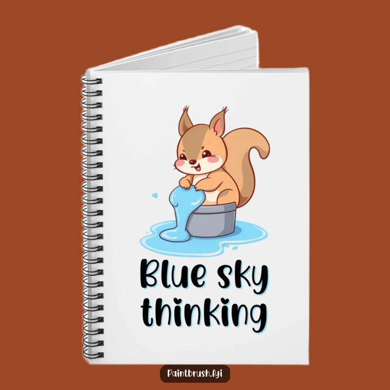 Funny Squirrel Blue Tail Notebook - Hilarious Journal for Wacky Ideas