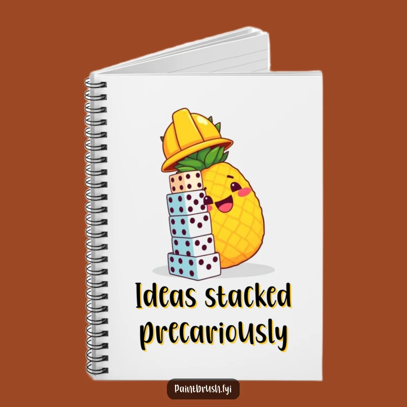 Funny Pineapple Idea Notebook - Hilarious Planner for Construction Brainstorming Gift