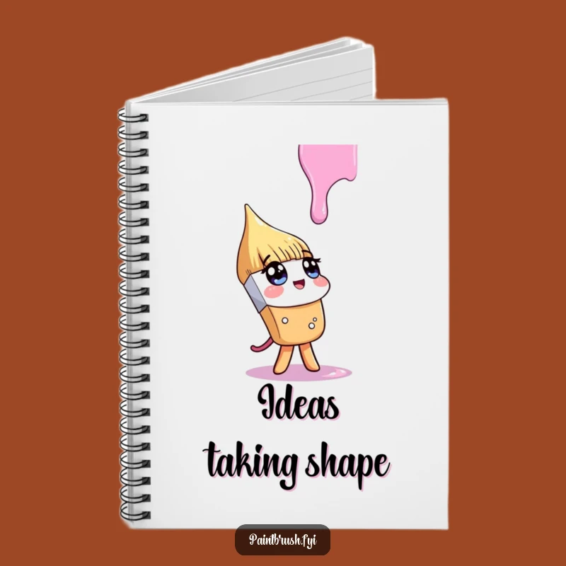 Funny Paintbrush Drip Notebook: Journal Curious Thoughts, Perfect Funny Gift for Thinkers