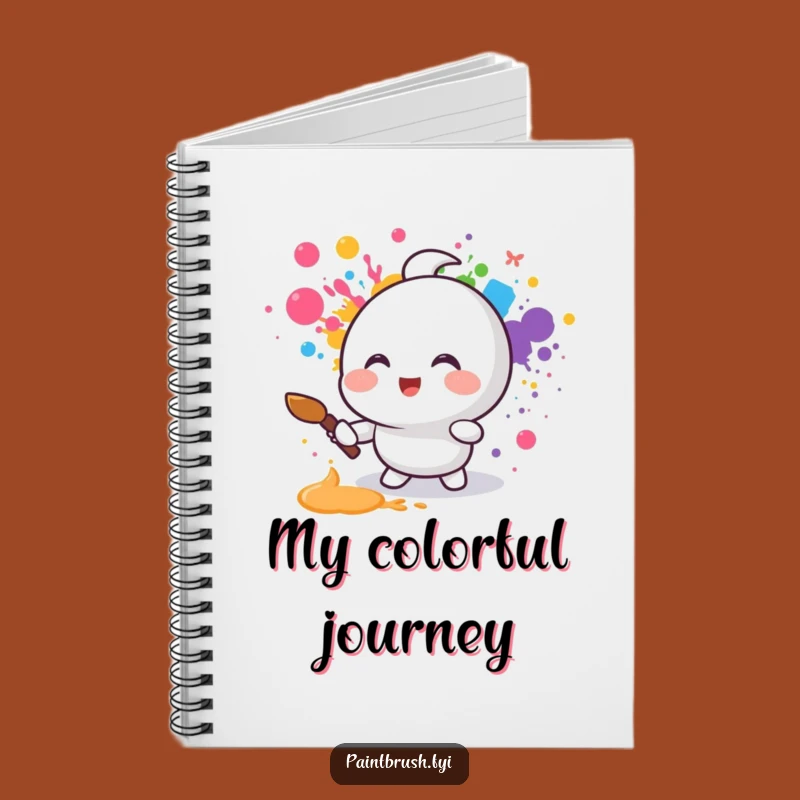 Funny Rainbow Painter Notebook - Jot Down Ideas with Colorful Flair!