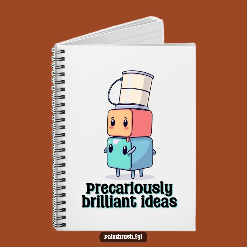 Funny Cube Artist Notebook: Hilarious Paint Can Balance Journal, Perfect Funny Gift