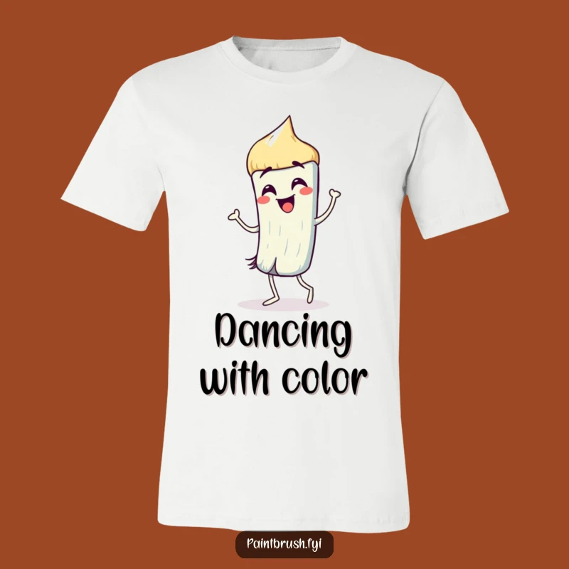 Funny Paintbrush Dance T-Shirt: Wear Your Artistic Joy Gift
