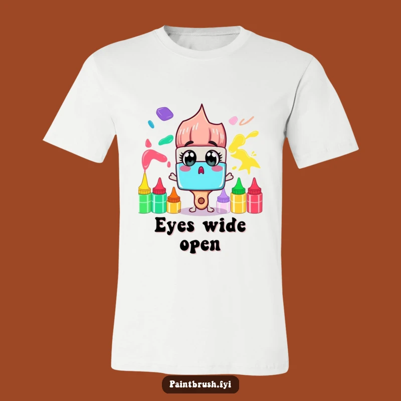 Funny Paintbrush Shirt: Rainbow Surprise Artist, Perfect Colorful Gift!