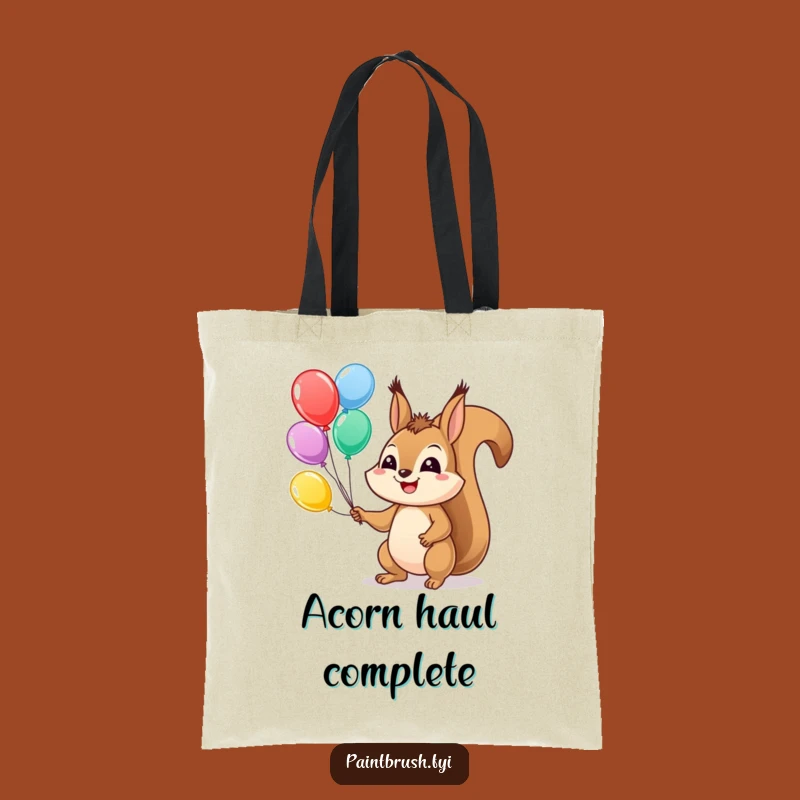 Funny Squirrel Juggling Tote: Carry Your Fun, Practical Funny Gift for Essentials!