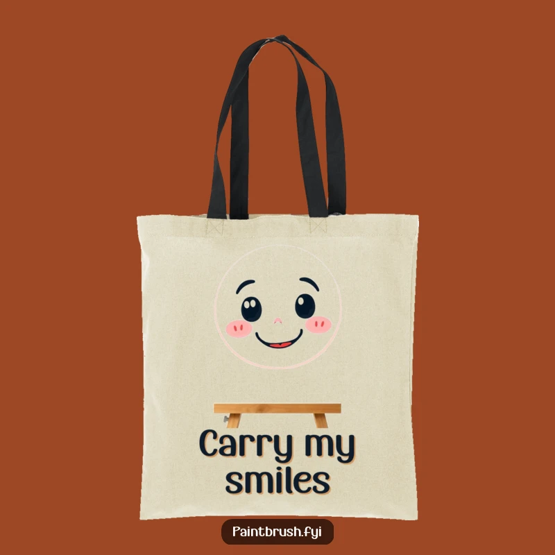 Funny Determined Paintbrush Tote Bag: Carry Your Smile Everywhere You Go