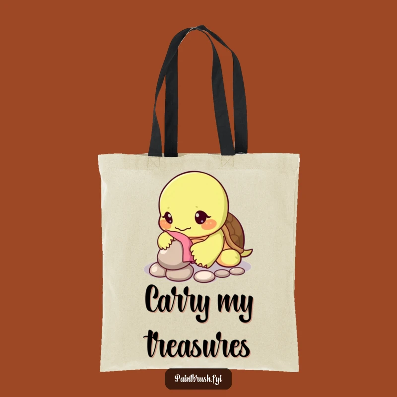 Funny Turtle Patience Tote Bag: Carry Your Treasures with Deliberate Care Gift