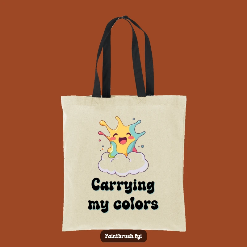 Funny Paint Splash Tote Bag: A Humorous Art Gift for Creatives