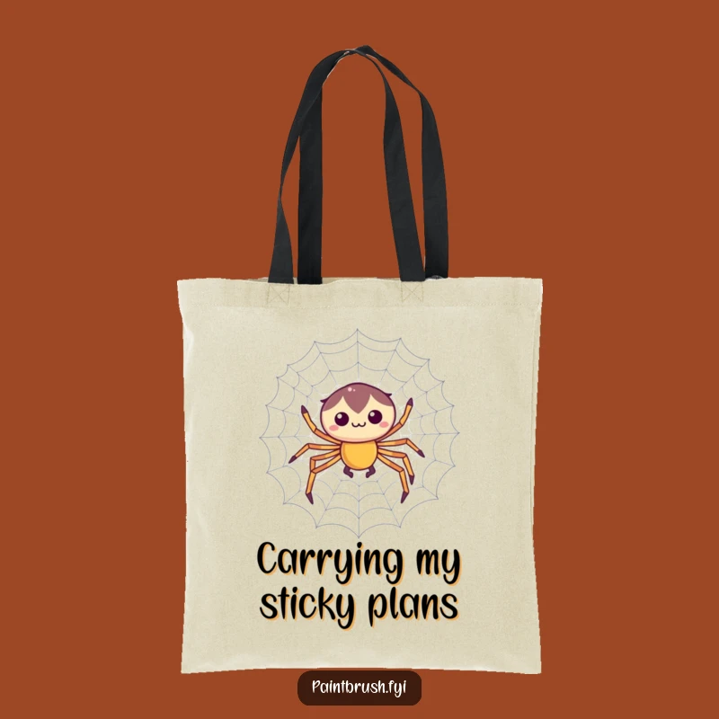 Funny Spider Web Weaver Tote Bag: Focused Artisan Carry-All, Hilarious & Practical Gift