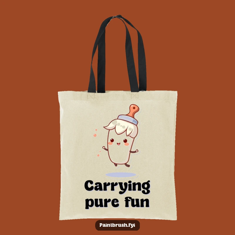 Funny Art Party Tote Bag: Spinning Brush, Essential Creative Funny Gift