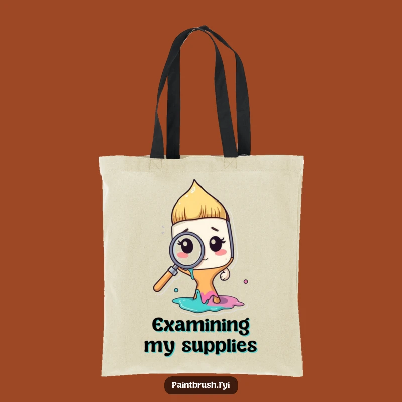 Funny Paintbrush Tote Bag: Whimsical Carry-All for Art Lovers